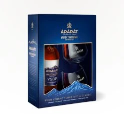 Ararat - 10 Year Armenian Brandy Gift Set With 2 Glasses
