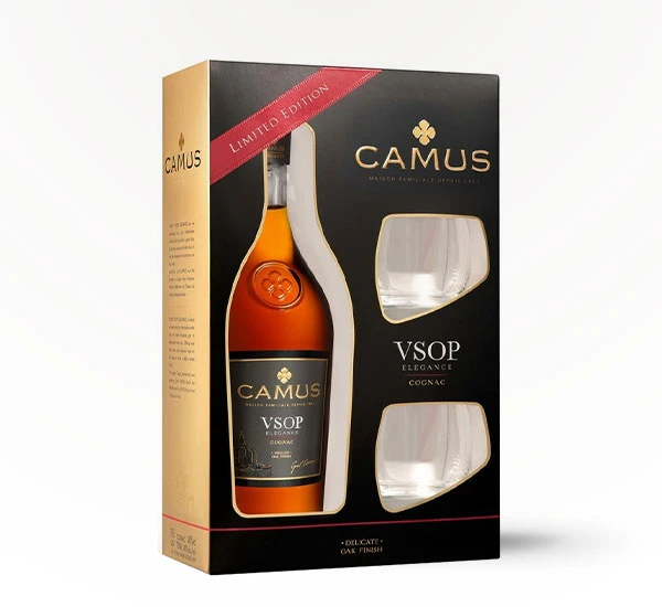 Camus - VSOP Cognac With 2 Glasses 3 Camus - VSOP Cognac With 2 Glasses