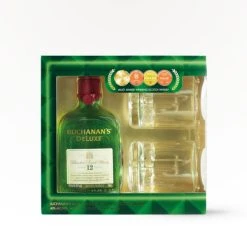 Buchanan's DeLuxe - 12 Year Blended Scotch Gift Set With Two Glasses