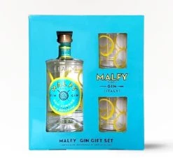 Malfy - Gin Con Limone Gift Set With Two Malfy Cocktail ZGlasses